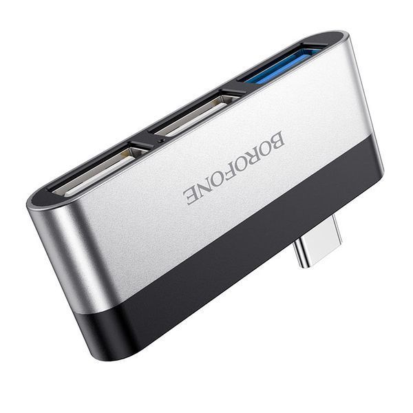 Перехідник HUB Borofone DH1 Type-C to USB 3.0 + 2xUSB 2.0 57042 фото