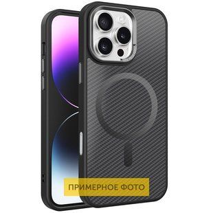 Чохол TPU+PC Carbon Mirage with MagSafe для Apple iPhone 16 (6.1") 78110 фото