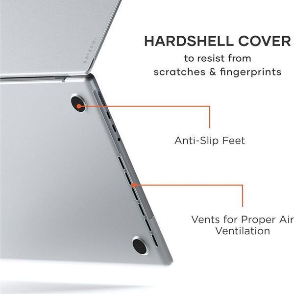 Чохол-накладка Clear Shell для Apple MacBook Pro 14.2" (A2442/A2779/A2918/A2992/A3112/A3185/A3401) 67306 фото
