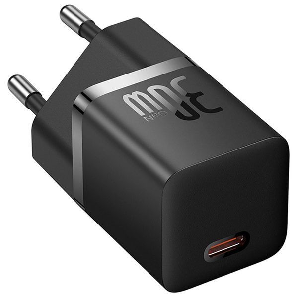 МЗП Baseus GaN5 Fast Charger (mini) 30W (1USB-C) + кабель Type-C to Type-C (P10110902) 76503 фото