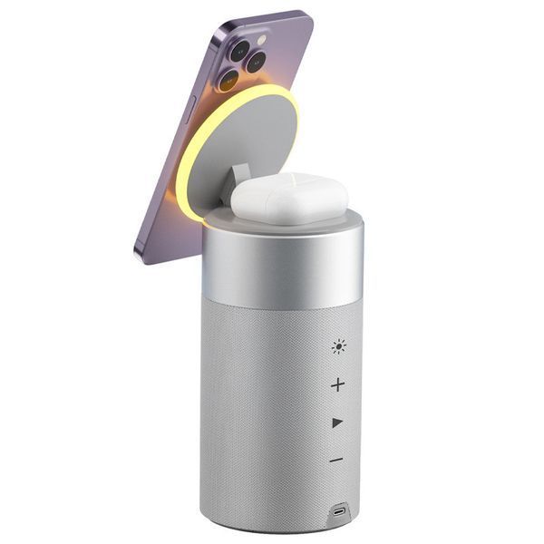 Уцінка БЗП WIWU Wi-W022 3 in 1 Wireless Charger+Bluetooth Speaker 71639 фото