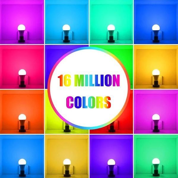 Світлодіодна RGB лампочка Smart bulb light 1 with Bluetooth E27 with app 66431 фото