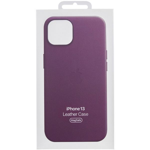 Шкіряний чохол Leather Case (AAA) with MagSafe and Animation для Apple iPhone 13 (6.1") 57151 фото