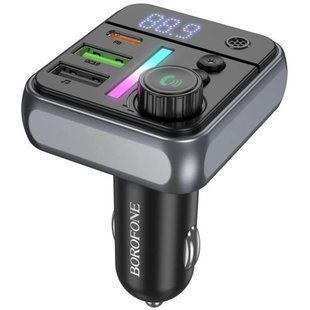 АЗП FM модулятор Borofone BC50 Ascenso PD20W+QC3.0 18W (2USB-A/1C) 78905 фото