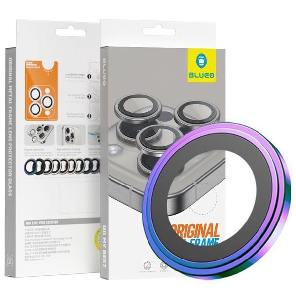 Захисне скло BlueO Metal на камеру для Apple iPhone 16 Pro / 16 Pro Max / 15 Pro / 15 Pro Max 74984 фото