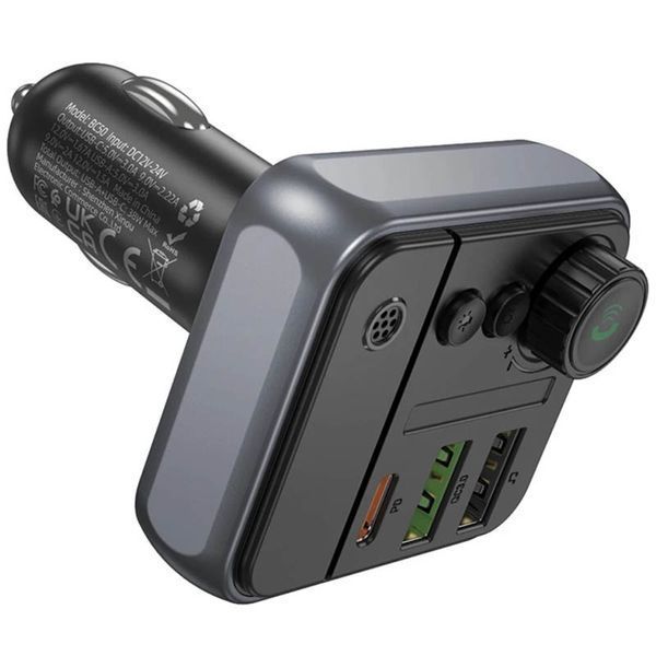 АЗП FM модулятор Borofone BC50 Ascenso PD20W+QC3.0 18W (2USB-A/1C) 78905 фото