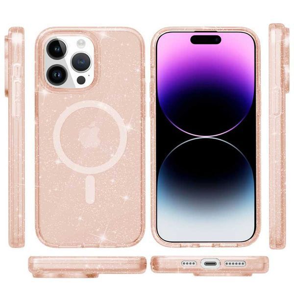 Чохол TPU Galaxy Sparkle (MagFit) для Apple iPhone 15 Pro (6.1") 66254 фото
