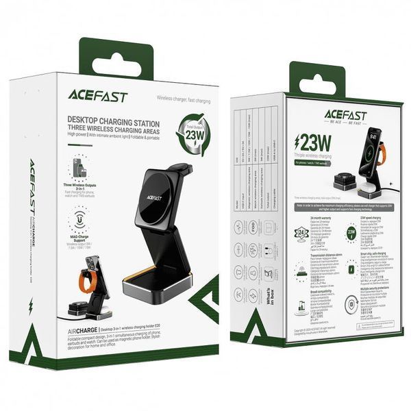 БЗП Acefast E20 desktop 3-in-1 78403 фото