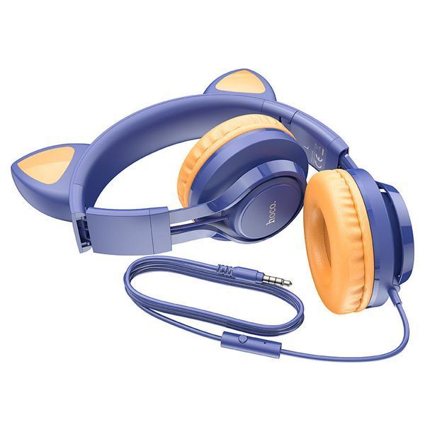 Накладні навушники Hoco W36 Cat ear (3.5mm/1.2m) 57167 фото