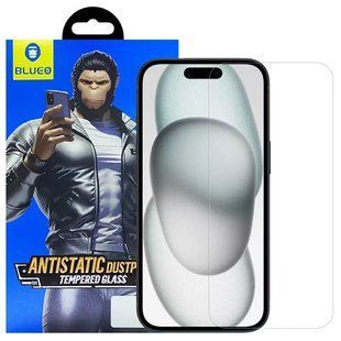Захисне 2.5D скло Blueo Full Cover HD Clear для Apple iPhone 15 Pro (6.1") 76258 фото