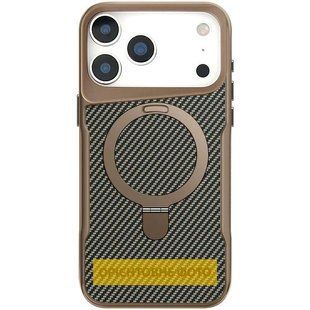 TPU+PC чохол Metal Buttons with MagSafe Carbon Ring для Apple iPhone 17 (6.3") 80929 фото