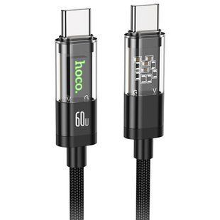 Дата кабель Hoco U116 Transparent Discovery Edition 60W Type-C to Type-C (1.2m) 74615 фото