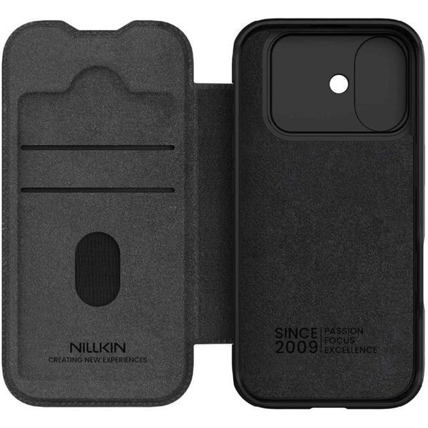 Шкіряний чохол-книжка Nillkin Qin Pro Camshield для Apple iPhone 17 (6.3") 81512 фото