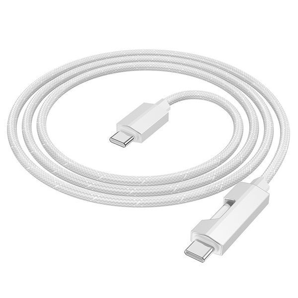 Дата кабель Hoco U123 Regent colorful 60W Type-C to Type-C (1.2m) 69114 фото