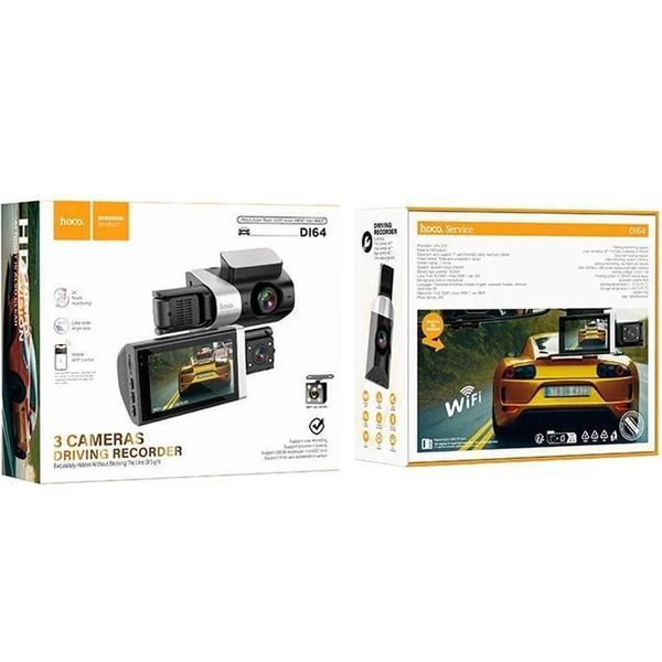 Відеореєстратор Hoco DI64 3-inch screen display driving recorder (720P) 83315 фото
