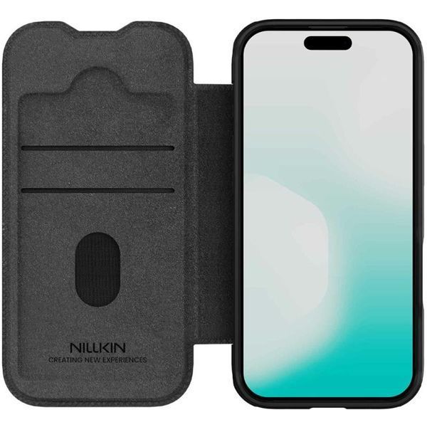 Шкіряний чохол-книжка Nillkin Qin Pro Camshield для Apple iPhone 17 (6.3") 81512 фото