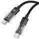 Дата кабель Hoco U116 Transparent Discovery Edition 60W Type-C to Type-C (1.2m) 74615 фото 3