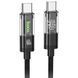 Дата кабель Hoco U116 Transparent Discovery Edition 60W Type-C to Type-C (1.2m) 74615 фото 1