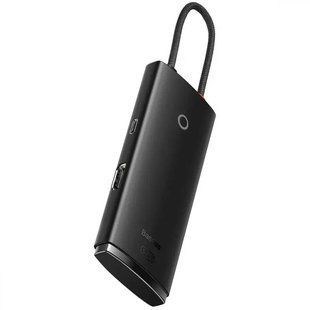 Перехідник HUB Baseus Lite Series 5in1 (Type-C to HDMI + 3xUSB 3.0 + PD) (WKQX04) 63016 фото