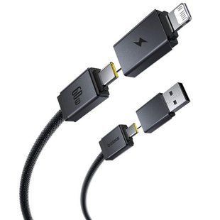 Дата кабель Baseus Versatile Two-for-Two USB/Type-C to Type-C/Lightning 60W (0.6m) (P10383000) 80537 фото