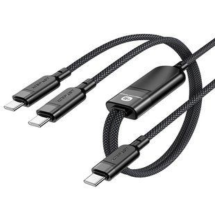 Дата кабель Acefast C5-11 USB-C to 2xUSB-C 100W (1.2m) 73057 фото