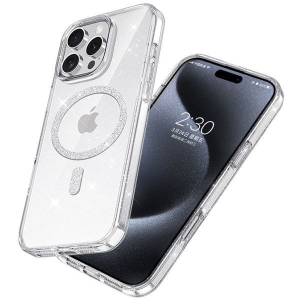 Чохол TPU Eclipse Sparkle (MagFit) для Apple iPhone 16 Pro Max (6.9") 77646 фото