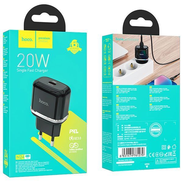 МЗП Hoco N24 Victorius PD20W (1USB-C) 74962 фото