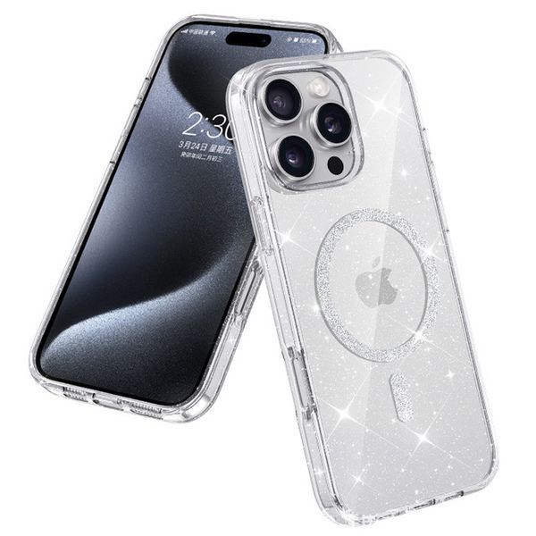 Чохол TPU Eclipse Sparkle (MagFit) для Apple iPhone 16 Pro Max (6.9") 77646 фото