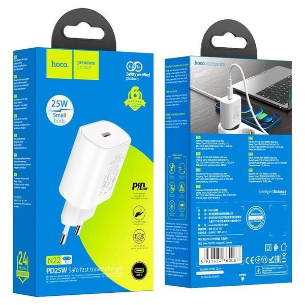 МЗП Hoco N22 Jetta PD25W (1USB-C) 55823 фото