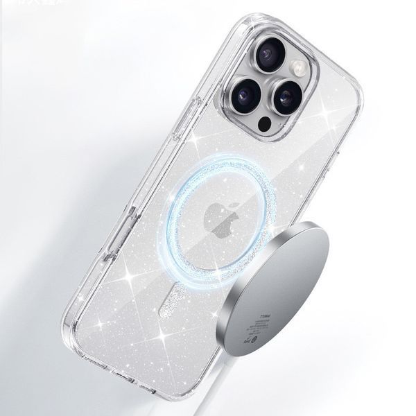 Чохол TPU Eclipse Sparkle (MagFit) для Apple iPhone 16 Pro Max (6.9") 77646 фото