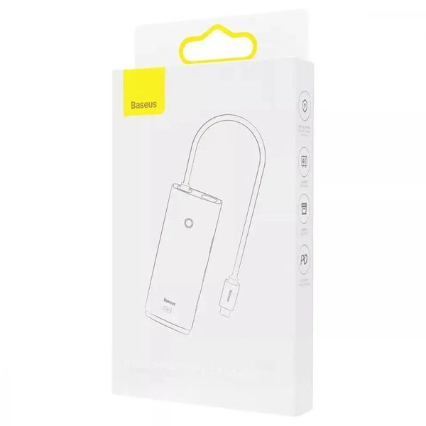 Перехідник HUB Baseus Lite Series 5in1 (Type-C to HDMI + 3xUSB 3.0 + PD) (WKQX04) 63016 фото