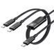 Дата кабель Acefast C5-11 USB-C to 2xUSB-C 100W (1.2m) 73057 фото 1