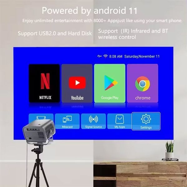 Уцінка Проектор 4k ver.1 Android A10 70438 фото