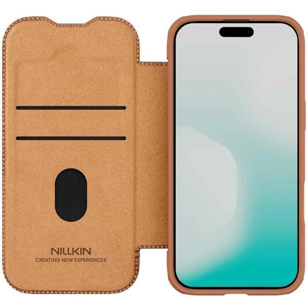 Шкіряний чохол-книжка Nillkin Qin Pro Camshield для Apple iPhone 17 Air (6.5") 81513 фото