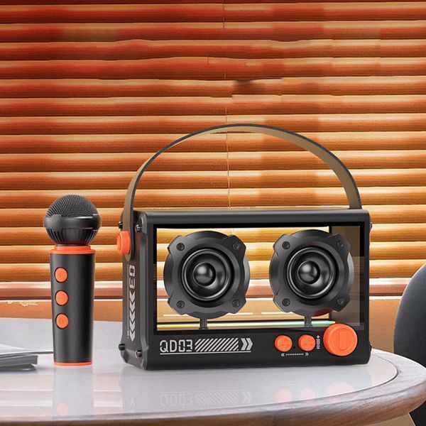 Bluetooth колонка QD03 Transparent з мікрофоном 78524 фото