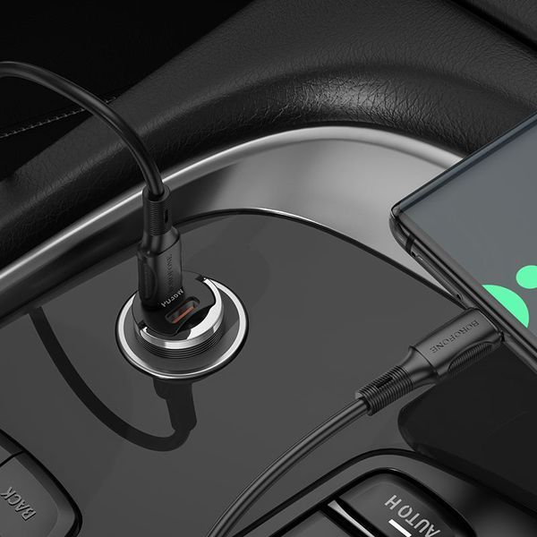 АЗП Borofone BZ29B Outstanding PD36W (2USB-C) + кабель Type-C to Type-C 69014 фото