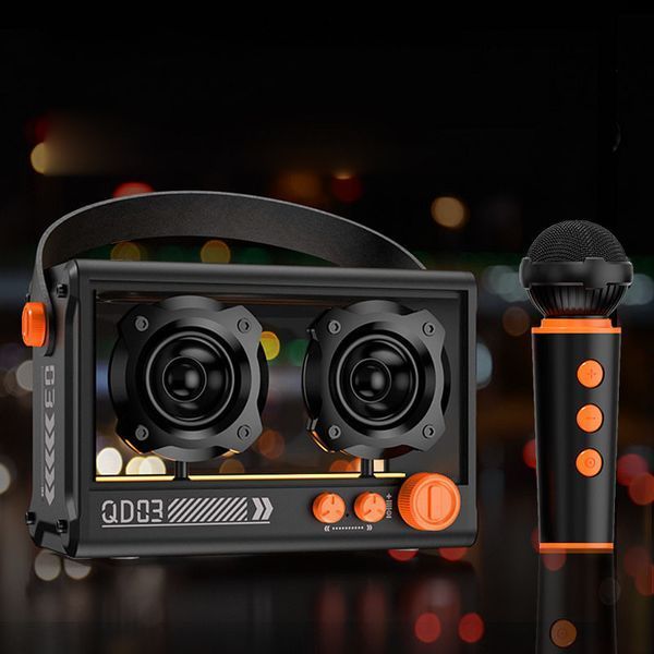 Bluetooth колонка QD03 Transparent з мікрофоном 78524 фото