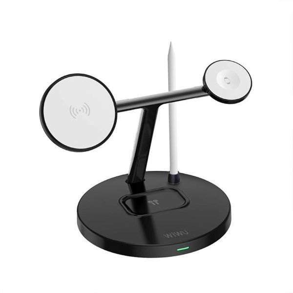 Уцінка БЗП WIWU Wi-W032 Magnetic 4 in 1 Cableless Charger 79879 фото