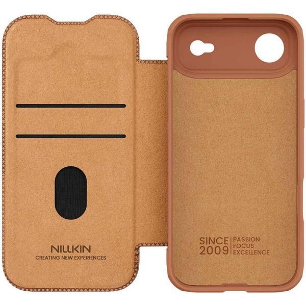 Шкіряний чохол-книжка Nillkin Qin Pro Camshield для Apple iPhone 17 Air (6.5") 81513 фото