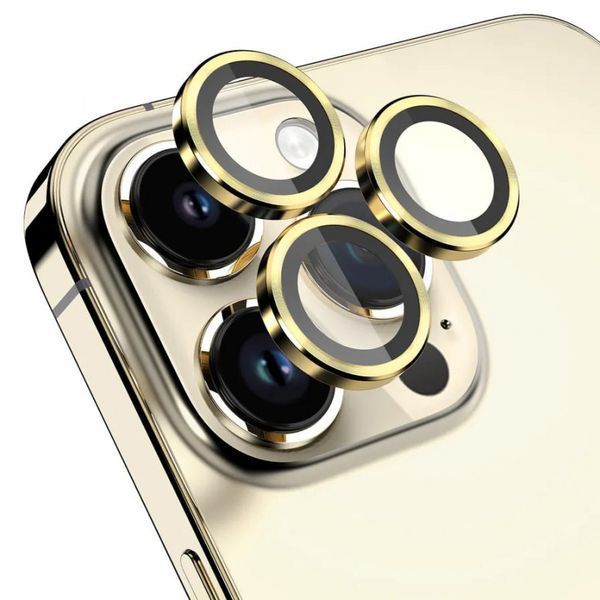 Захисне скло Metal Classic на камеру (у упак.) для Apple iPhone 15 Pro (6.1") / 15 Pro Max (6.7") 65702 фото