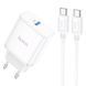 МЗП Hoco C104A PD20W (1USB-C) + кабель Type-C to Type-C 64604 фото 1