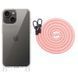 Чохол TPU Transparent with Straps для Apple iPhone 13 / 14 (6.1") 72064 фото 1