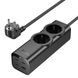 Подовжувач Hoco NS10 Wisdom 2-position PD67W (1USB-A/3C/2Socket) (2m) 77076 фото 3