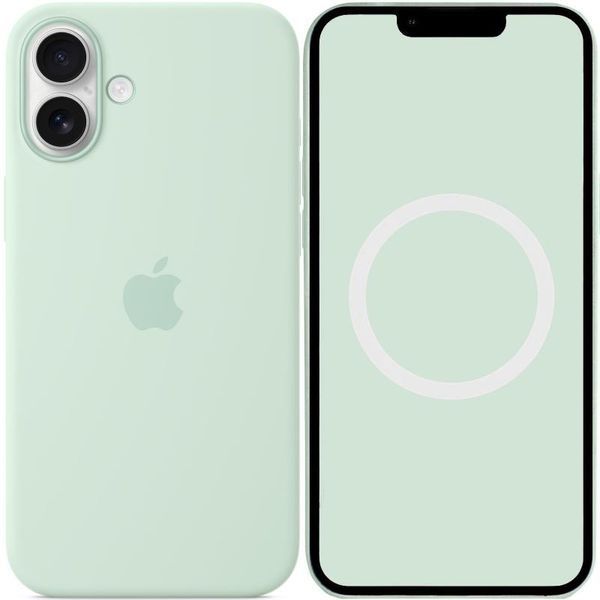 Уцінка Чохол Silicone case (AAA) with Magsafe and Animation (button) для Apple iPhone 16 Plus (6.7") 81297 фото