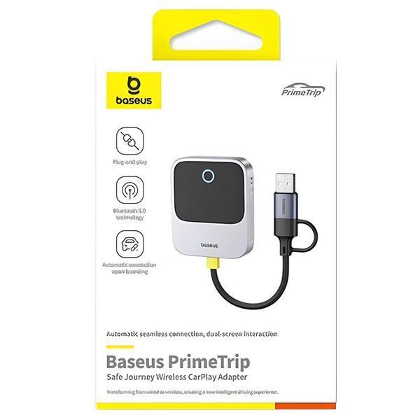 Адаптер Baseus SafeJourney Series OS Wireless CarPlay (C10745100813-00) 80540 фото