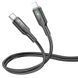 Дата кабель Hoco U120 Transparent explore intelligent power-off PD 27W Type-C to Lightning (1.2m) 66086 фото 2