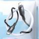 Дата кабель Hoco U120 Transparent explore intelligent power-off PD 27W Type-C to Lightning (1.2m) 66086 фото 5