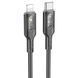 Дата кабель Hoco U120 Transparent explore intelligent power-off PD 27W Type-C to Lightning (1.2m) 66086 фото 1