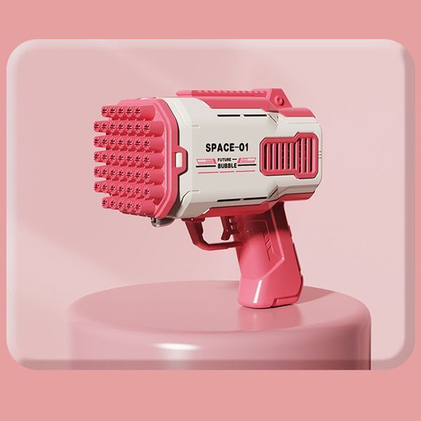 Пістолет для мильних бульбашок Bubble Gun 698-20 з насадками на 32/45 отворів 50ml 78665 фото