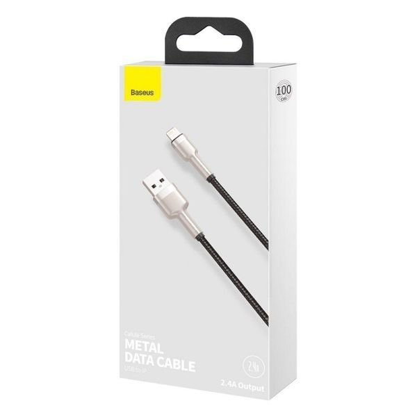 Дата кабель Baseus Cafule Series Metal USB to Lightning 2.4A (1m) (CALJK-A0) 74776 фото